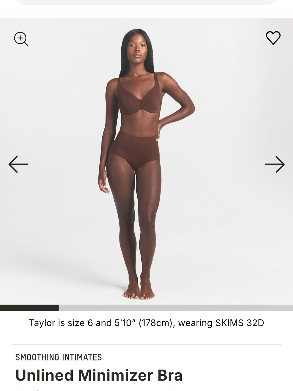 SKIMS Minimizer Bra in Cocoa